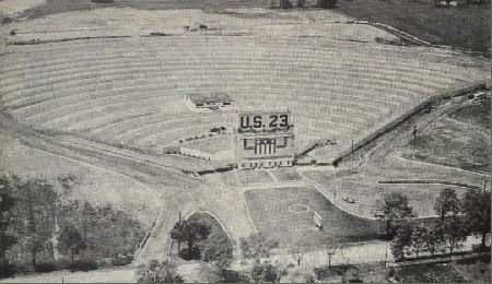 US-23 Drive-In Theater - Old Screen - Photo From Rg